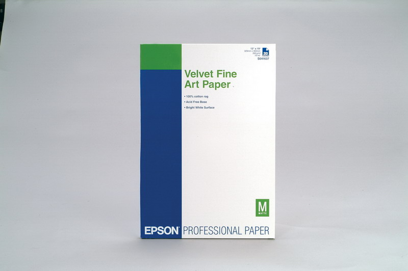 Epson Velvet Fine Art Pap. A3+ 1x20 Epson Velvet Fine Art Pap. A3+ 1x20
