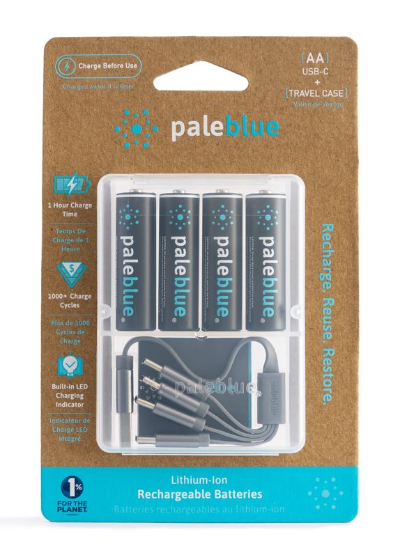 Pale Blue Rechargeable Batterie AA USB-C 1700mAh 1x4 Pale Blue Rechargeable Batterie AA USB-C 1700mAh 1x4