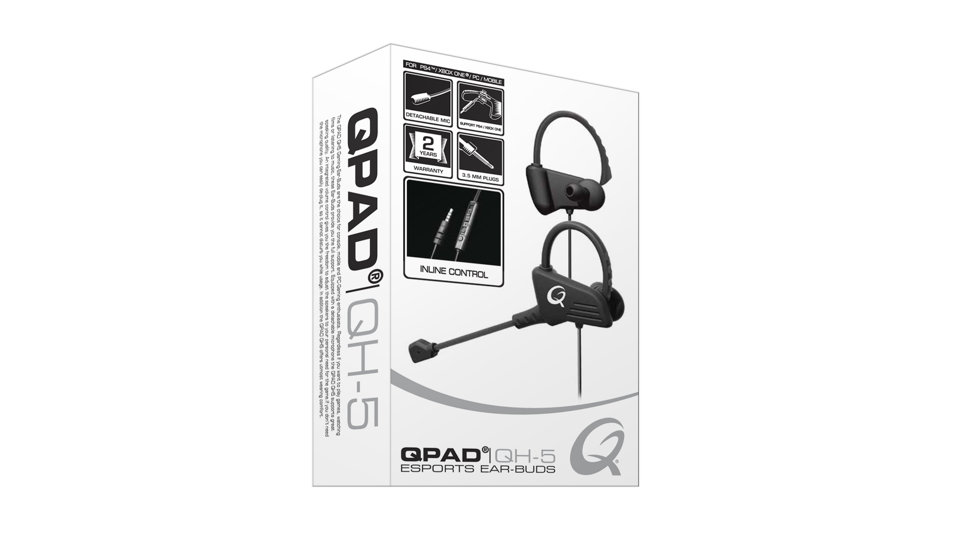 Qpad Esports Ear-Buds Qpad Esports Ear-Buds