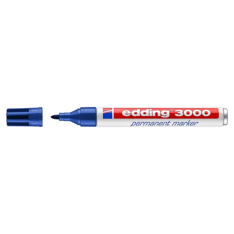 Edding 3000 Permanentmarker - blau Edding 3000 Permanentmarker - blau
