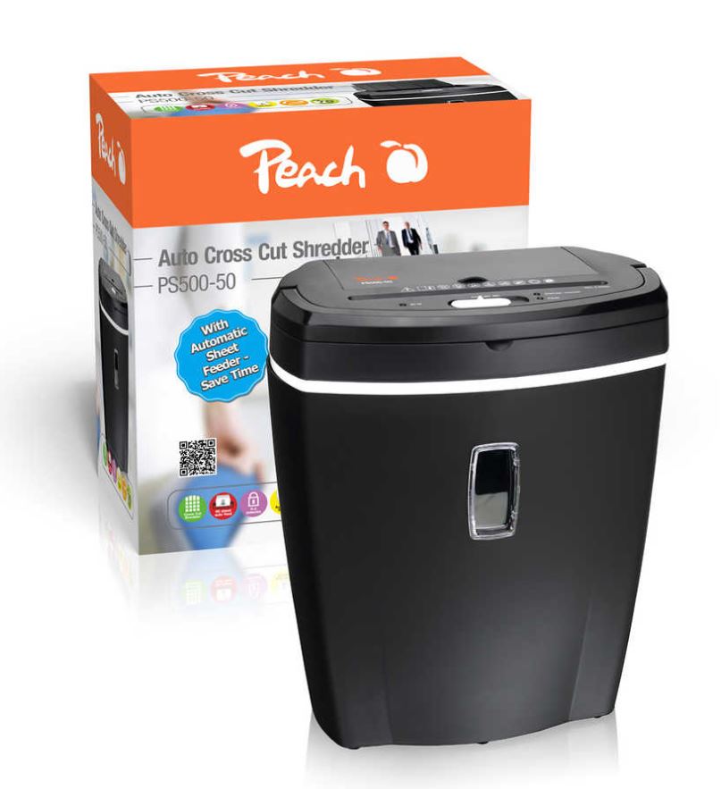 Peach Cross Cut Shredder A4 Papiereinzug