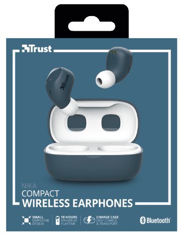 Trust NIKA Compact Bluetooth Earphones blue Trust NIKA Compact Bluetooth Earphones blue