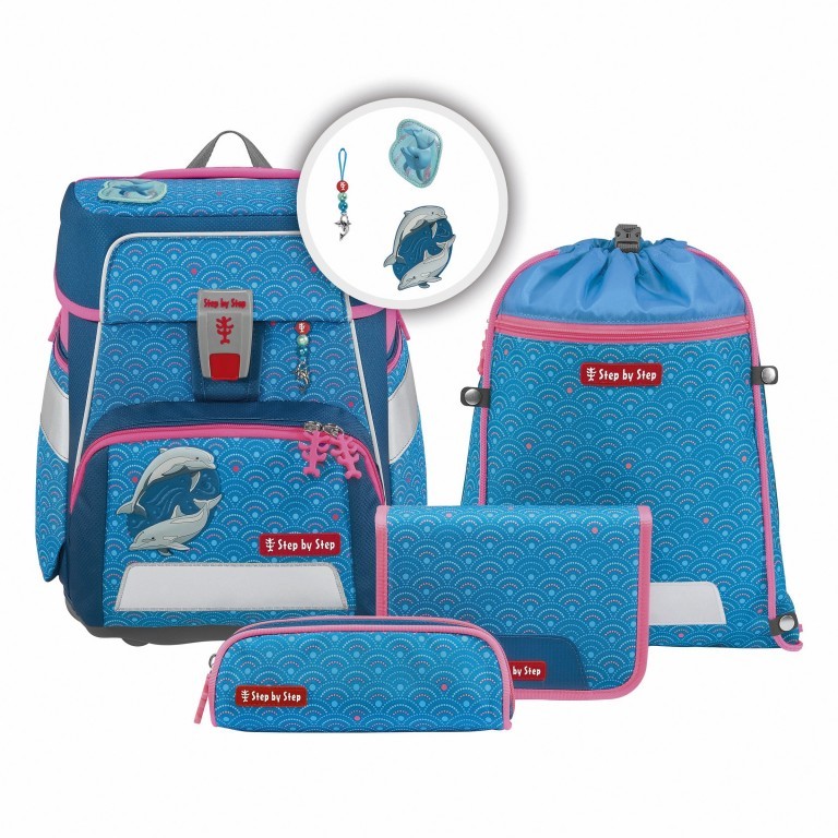 Schultaschenset Dolphin Pippa STEP BY STEP SPACE 213202 5-tlg.