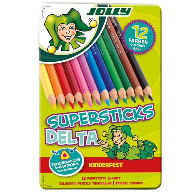 JOLLY Buntstifte Supersticks DELTA 12er Metalletui JOLLY Buntstifte Supersticks DELTA 12er Metalletui
