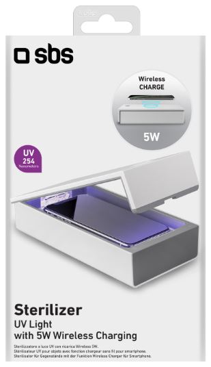 SBS UV Light Sterilizer with 5W Wireless Charging