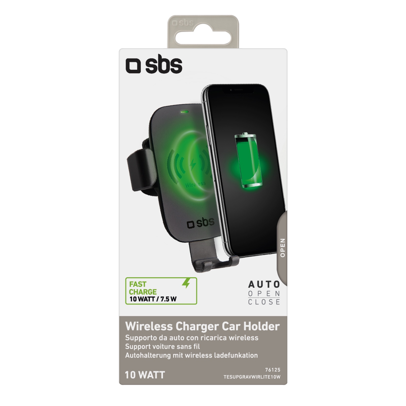 SBS Wireless Charger Car Holder Gravity 10W