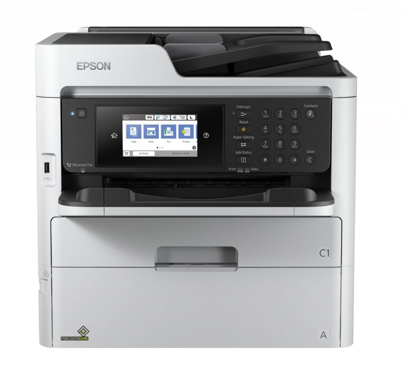 Epson Workforce Pro Inkjet Farb-Drucker 4in1 Blauer Engel