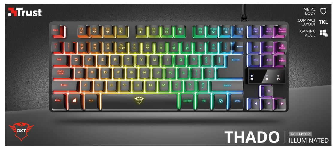 Trust GXT 833 THADO Illuminated Gaming Keyboard