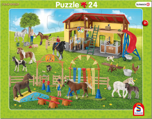 Schmidt Puzzle - Schleich Farm World 16 / 24Teile
