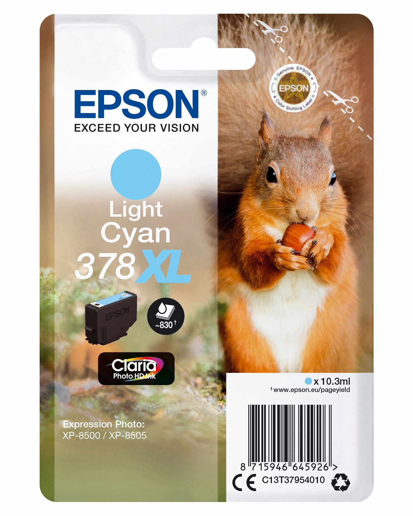 Epson Clara Photo HD Ink Nr.378XL light cyan