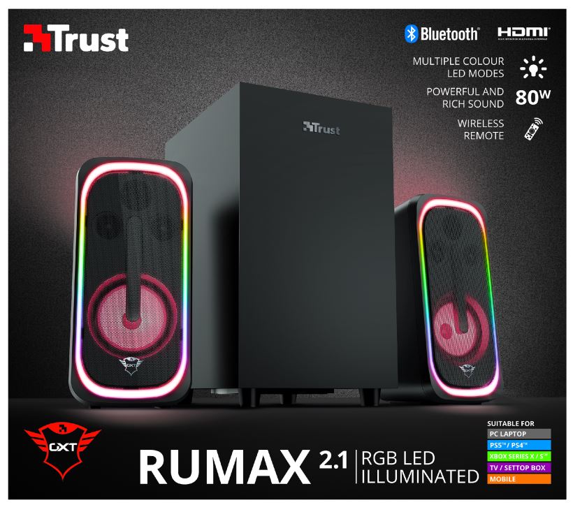 Trust GXT 635 RUMAX RGB 2.1 Speaker Set