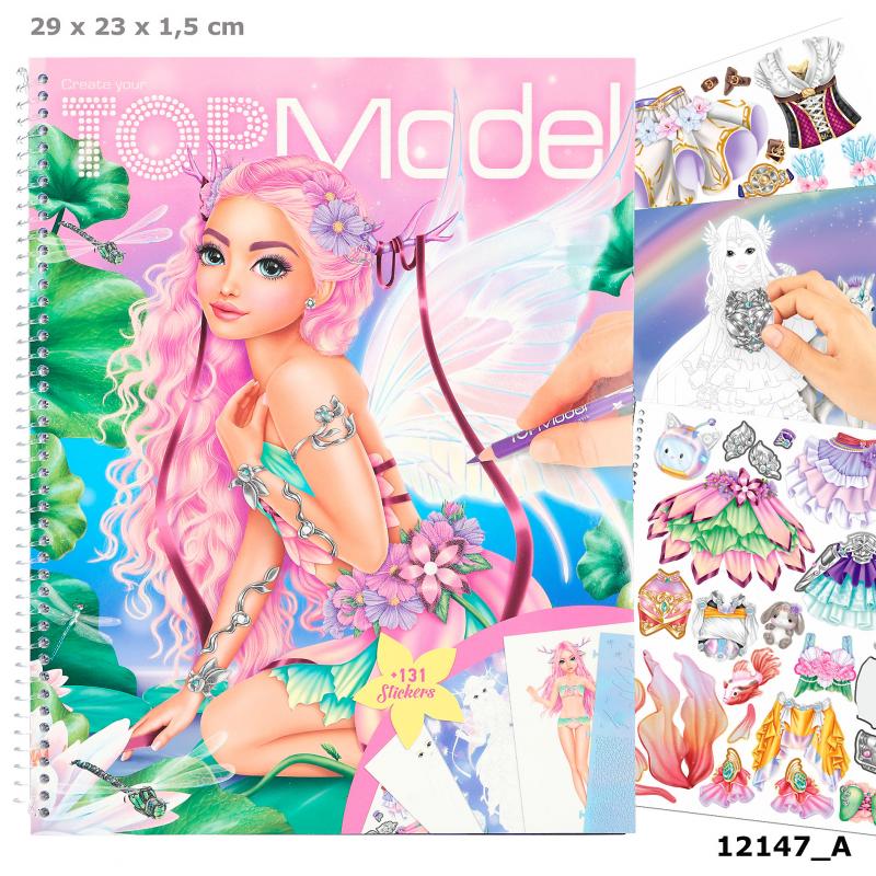 Depesche - Create your TOP Model - Malbuch mit Stickern Fantasy Depesche - Create your TOP Model - Malbuch mit Stickern Fantasy