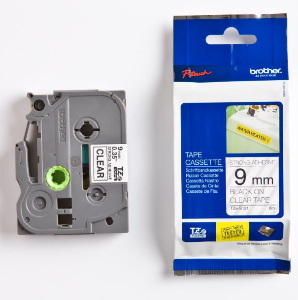Brother P-Touch 9mm transp./schwarz