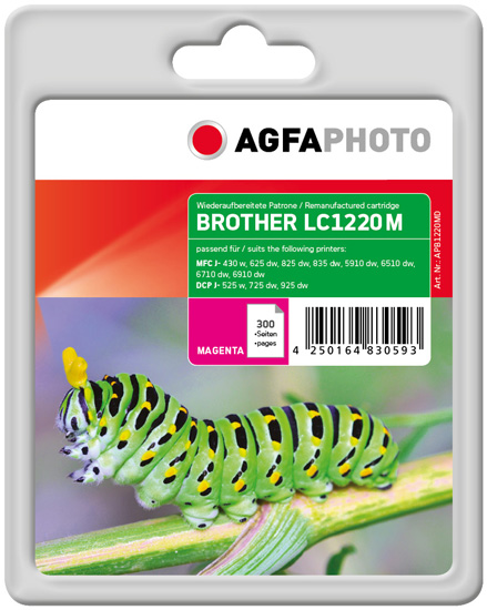 AgfaPhoto Brother Ink mag. LC1220M 300 Seiten AgfaPhoto Brother Ink mag. LC1220M 300 Seiten