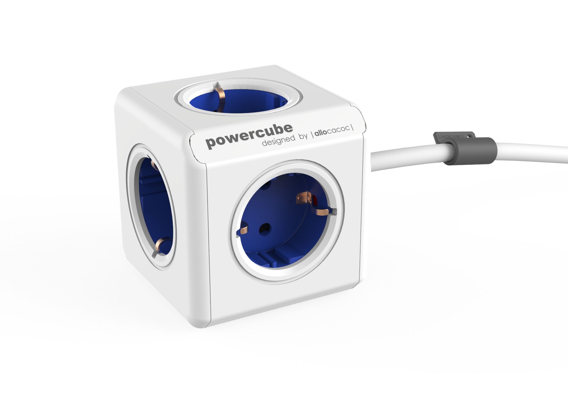 Allocacoc Powercube Extended 1,5m Kabel blau Allocacoc Powercube Extended 1,5m Kabel blau