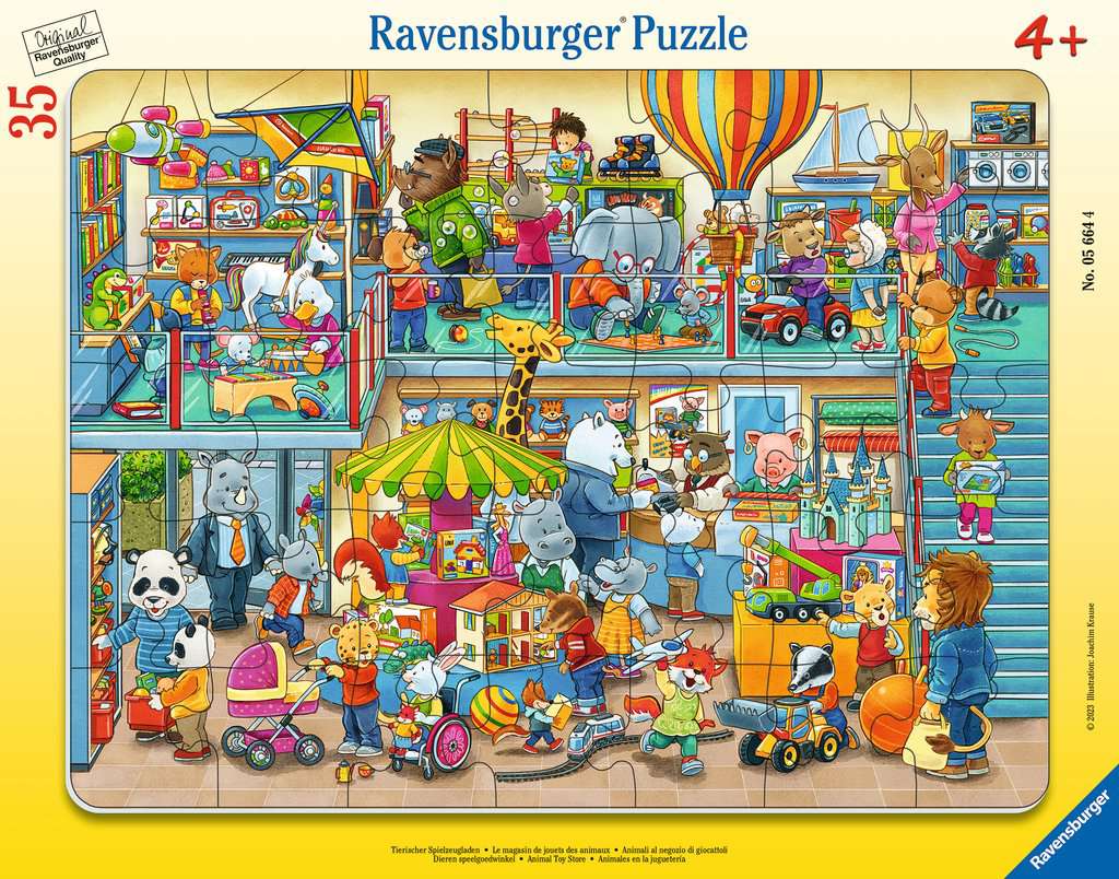 Ravensburger Puzzle - Tierischer Spielzeugladen - 35 Teile