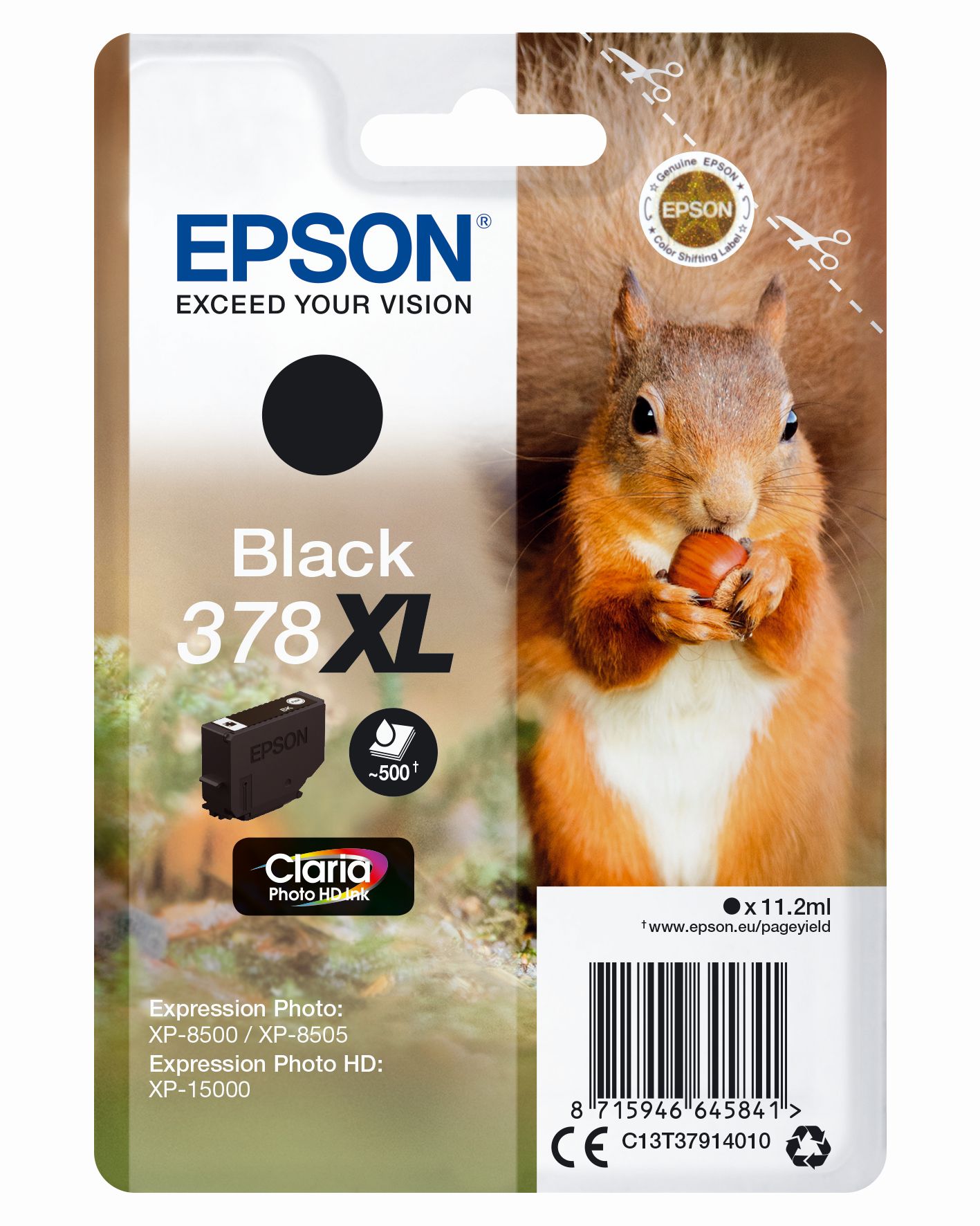 Epson Clara Photo HD Ink Nr.378XL black