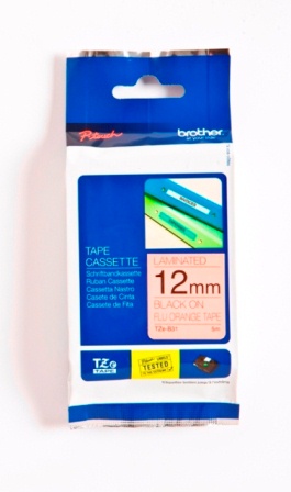 Brother P-Touch 12mm orange/schwarz