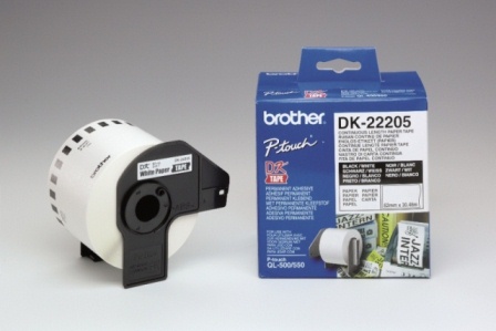 Brother Continuous Paper Tape white