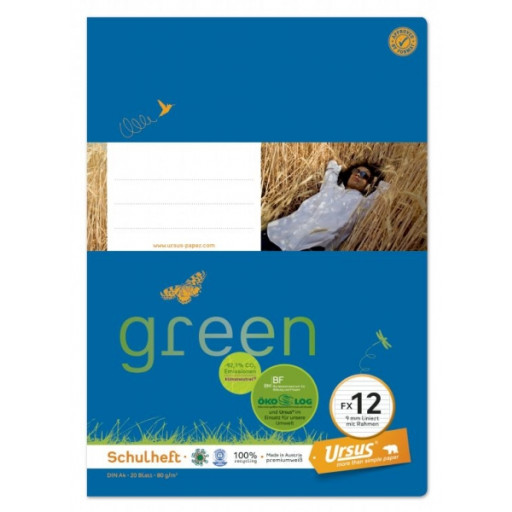 URSUS FX12 Schulheft A4 20 Blatt liniert mit Rahmen URSUS FX12 Schulheft A4 20 Blatt liniert mit Rahmen