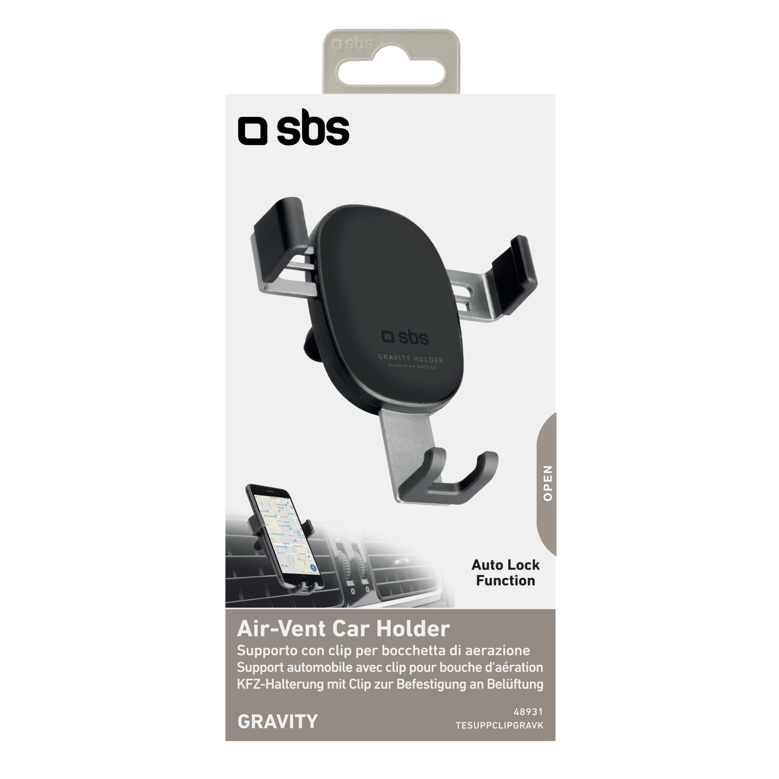 SBS Air Vent Car Holder Gravity 6"