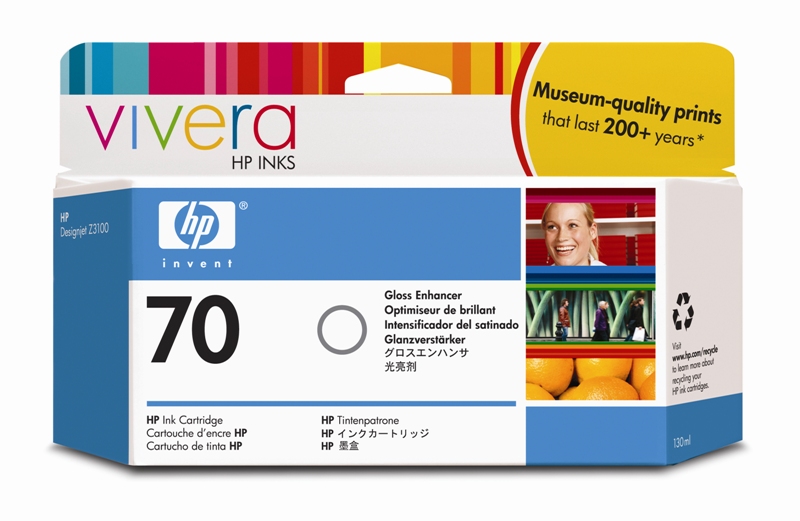 HP Vivera Ink Nr.70 Gloss Enhancer 130ml HP Vivera Ink Nr.70 Gloss Enhancer 130ml