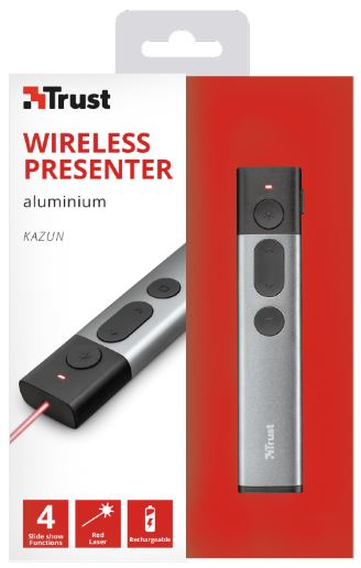 Trust Kazun Aluminium Wireless Presenter Trust Kazun Aluminium Wireless Presenter
