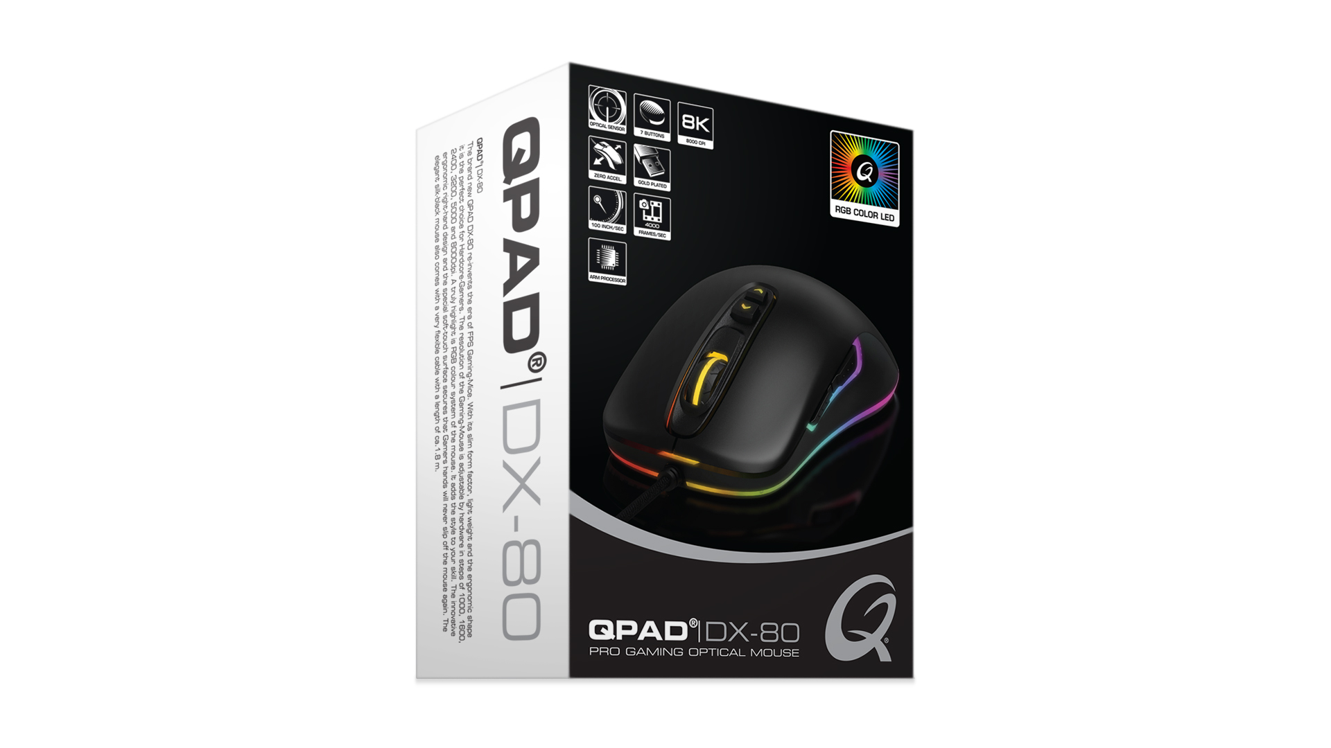 Qpad Pro Gaming Optical Mouse 8K Qpad Pro Gaming Optical Mouse 8K