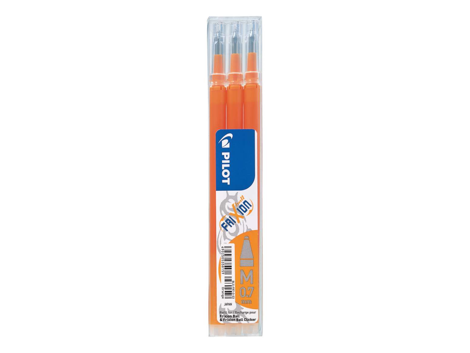PILOT Ersatzminen FriXion Ball 0,7 - orange - 3er Set PILOT Ersatzminen FriXion Ball 0,7 - orange - 3er Set