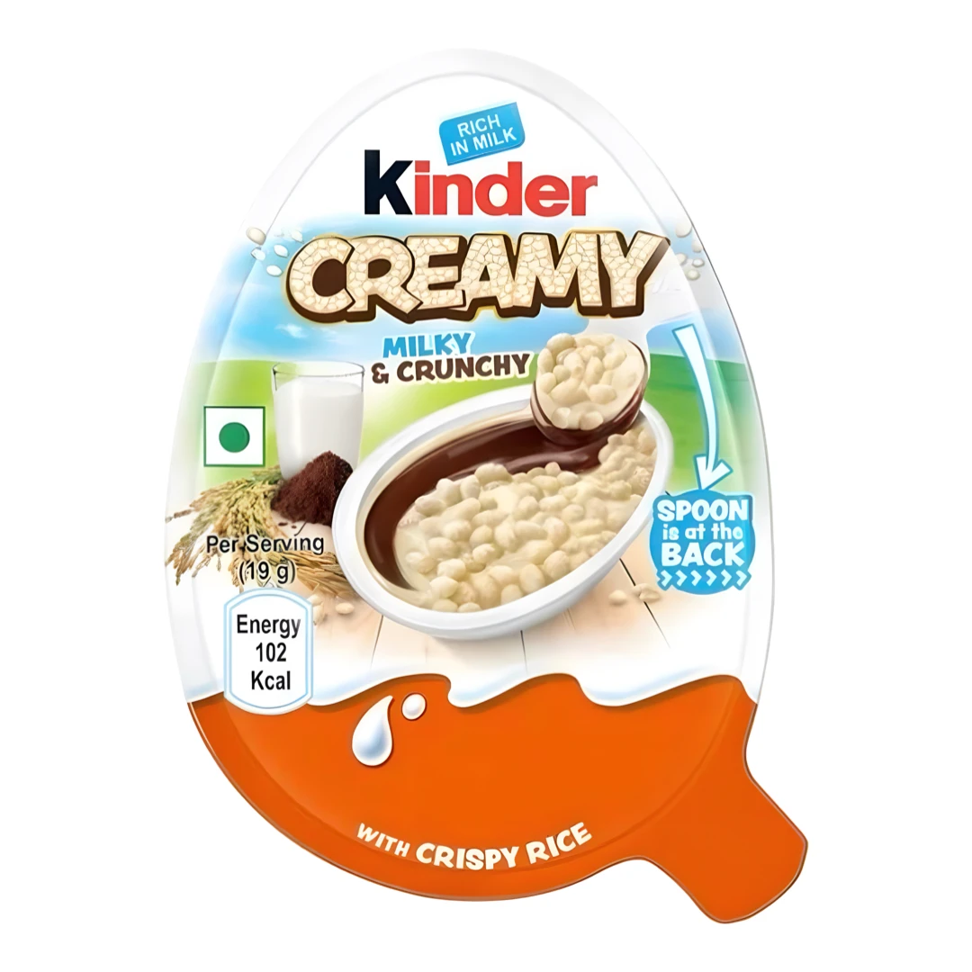 Kinder Creamy Milky & Crunchy 19g Kinder Creamy Milky & Crunchy 19g