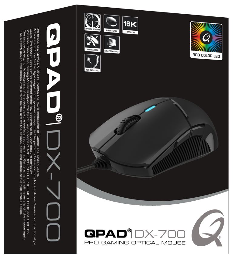 Qpad Pro Gaming Optical Mouse 16K Qpad Pro Gaming Optical Mouse 16K