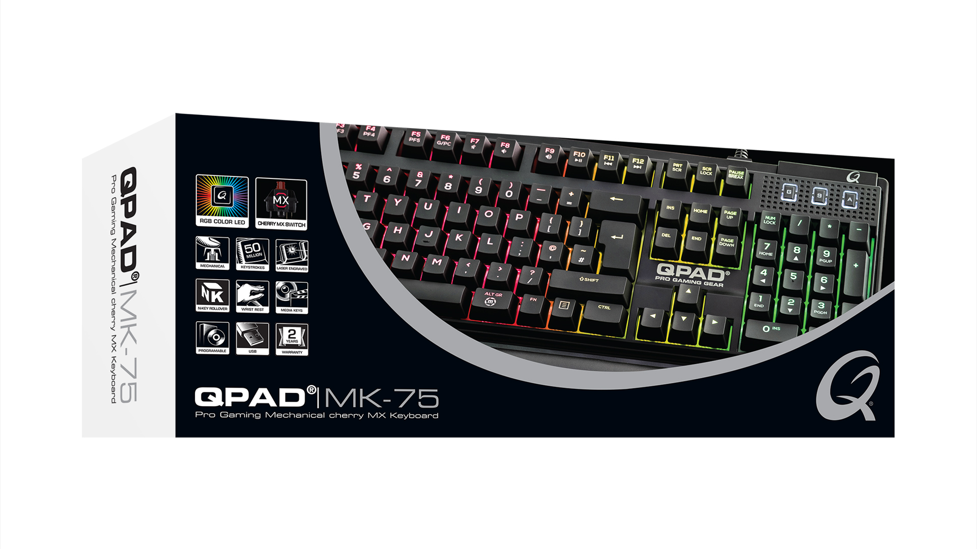 Qpad Pro Gaming Mechanical Cherry MX Keyboard