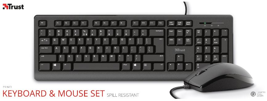 Trust PRIMO Keyboard & Mouse DE Trust PRIMO Keyboard & Mouse DE