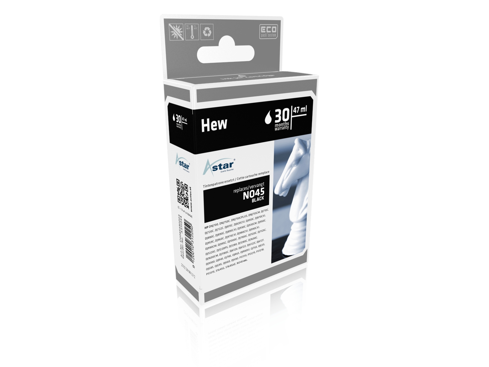 Astar HP Ink Nr.45 black 42ml inkl. Chip Astar HP Ink Nr.45 black 42ml inkl. Chip