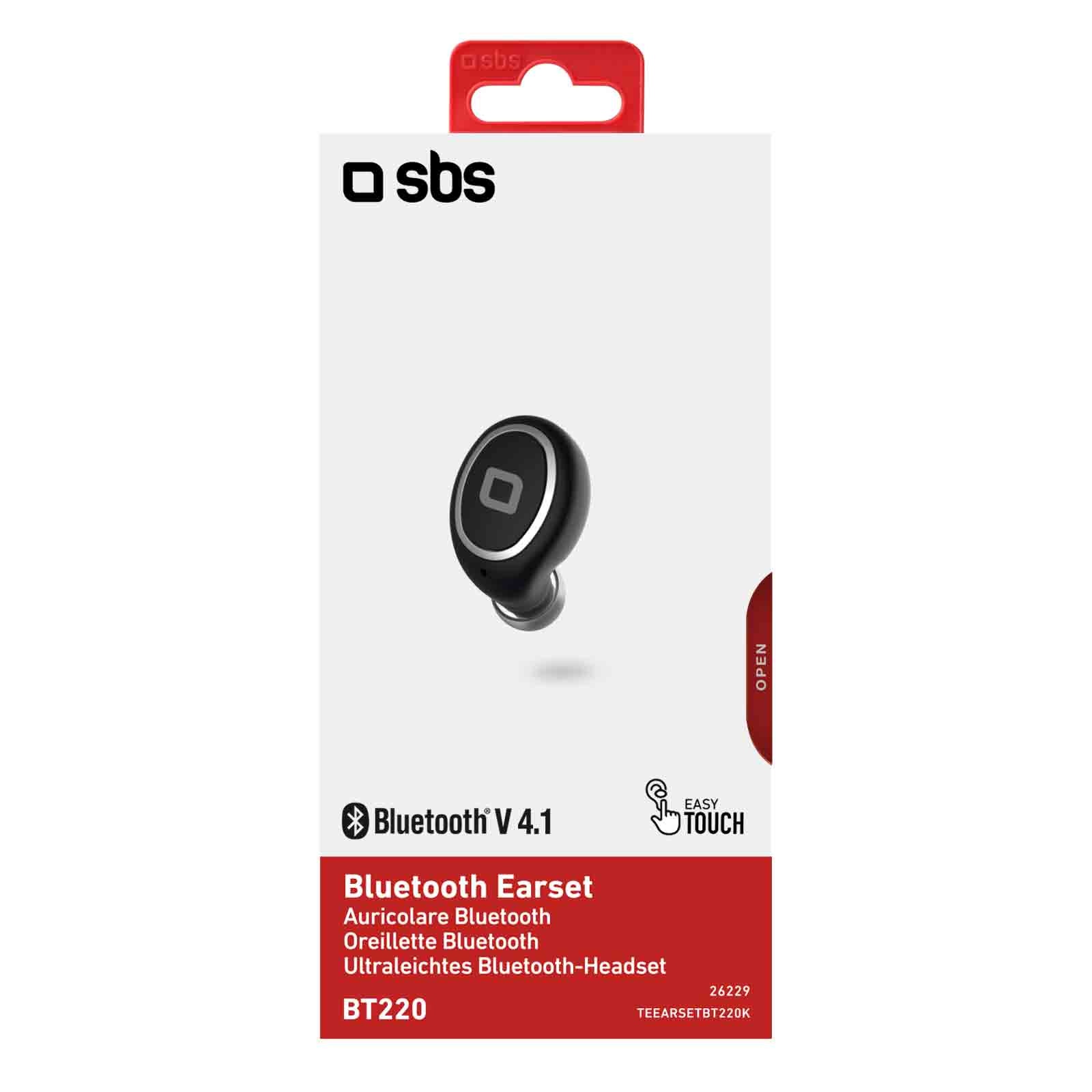 SBS BT220 Bluetooth micro Earset multipoint black