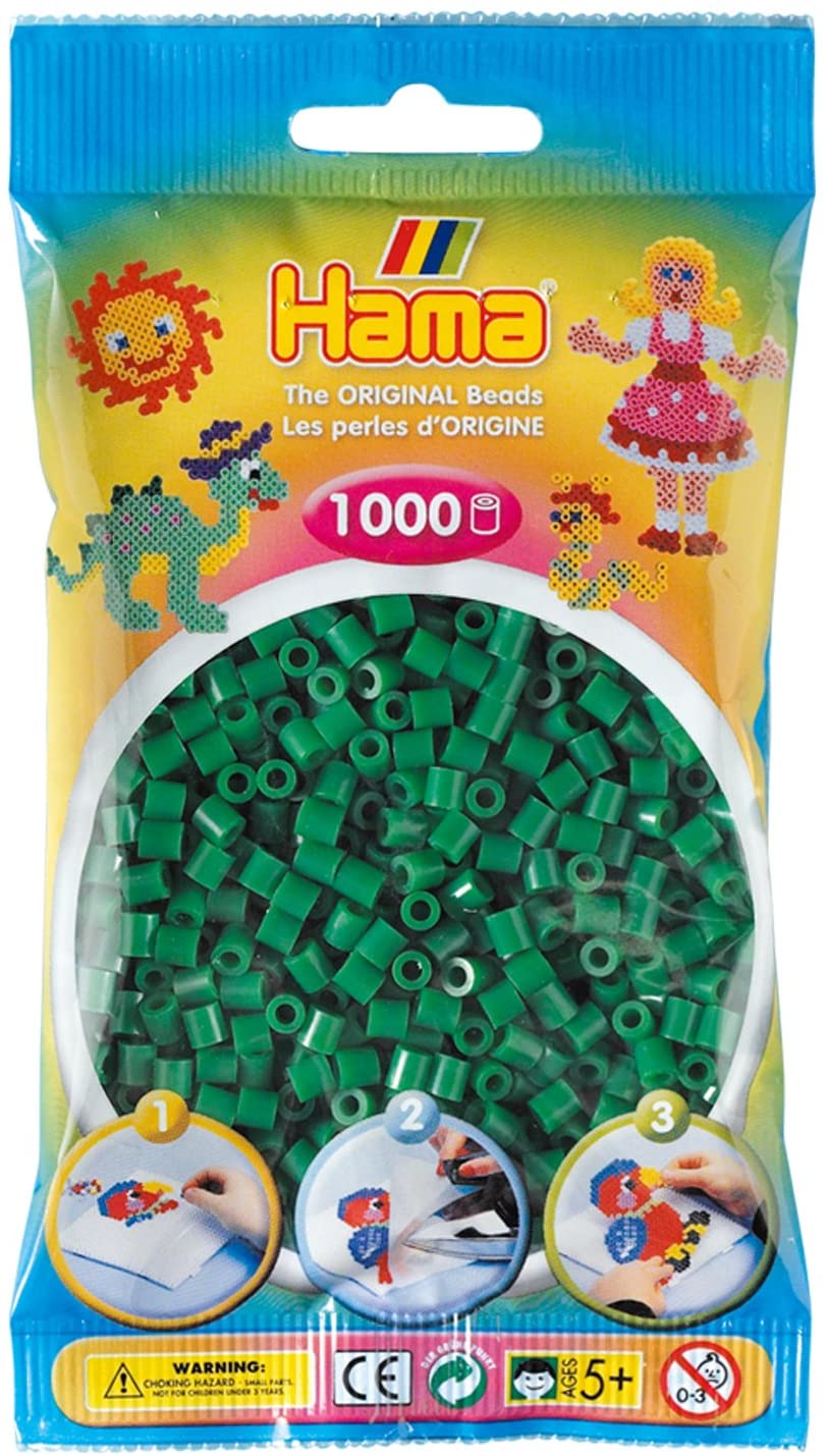 HAMA Bügelperlen im Beutel - 1.000 Stück - 207-10 grün