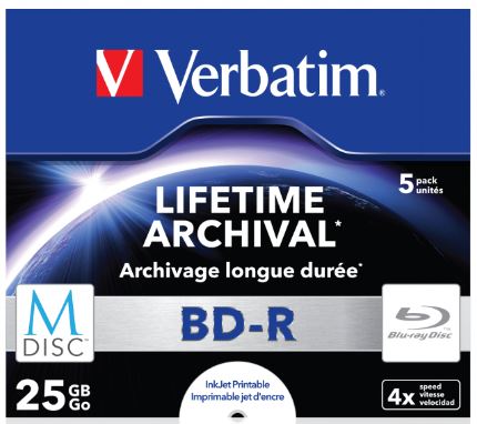 Verbatim Blu Ray 25GB/4f JC 1x5