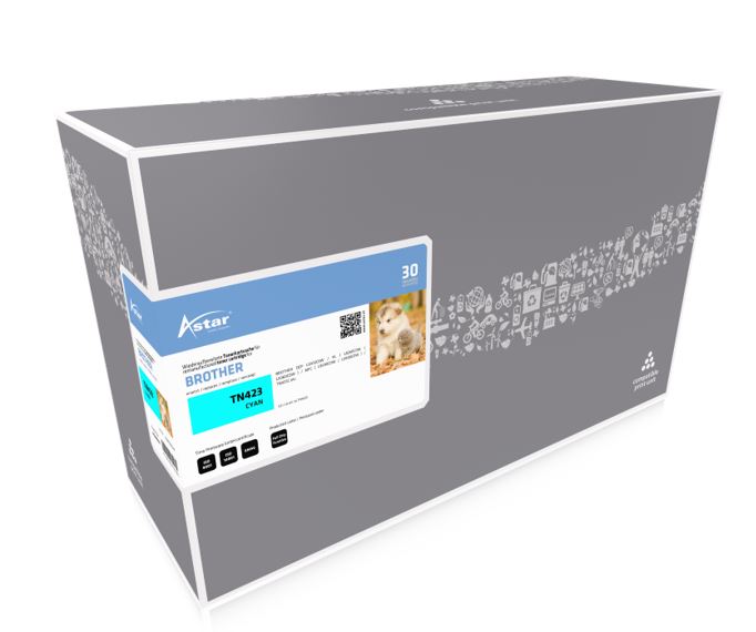 Astar Brother Toner cyan TN-423C 4K inkl. Chip Astar Brother Toner cyan TN-423C 4K inkl. Chip