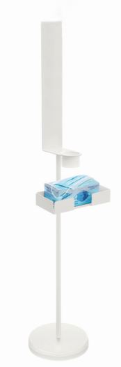 Wedo Desinfektionsmittelständer 1 mit Ablagemöglichkeit Wedo Desinfektionsmittelständer 1 mit Ablagemöglichkeit