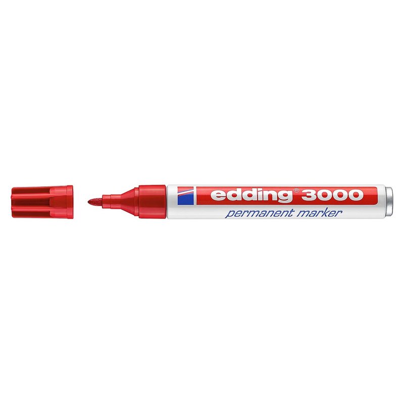 Edding 3000 Permanentmarker - rot Edding 3000 Permanentmarker - rot
