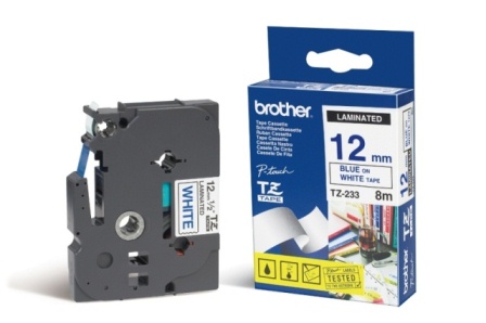 Brother P-Touch 12mm weiß/blau