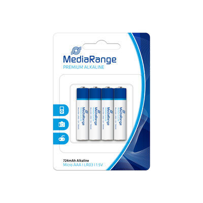 MediaRange Premium Alkaline Batterien Micro AAA/LR03/1.5V 1x4