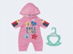 Baby Born - Kindergarten Einteiler & Badges rot 36cm