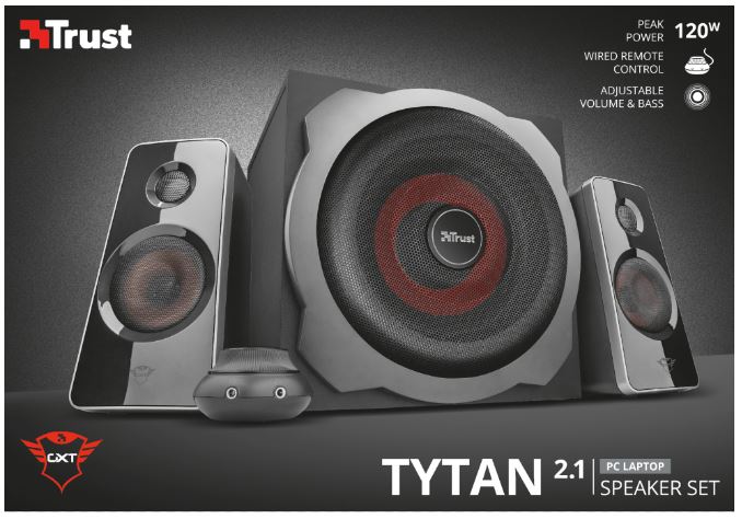 Trust TYTAN GXT 38 2.1 Subwoofer Speaker Set Trust TYTAN GXT 38 2.1 Subwoofer Speaker Set