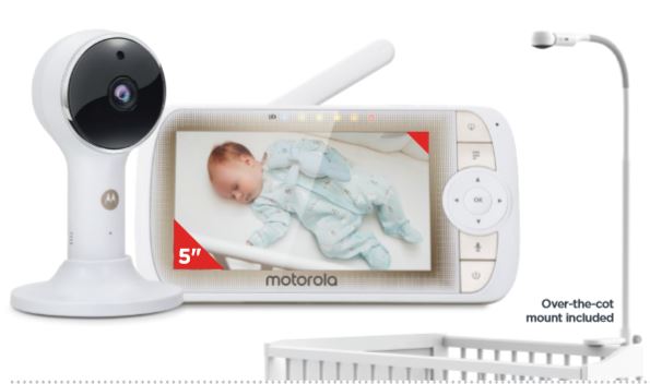Motorola 5" Video Babyphone mit Krippenhalter