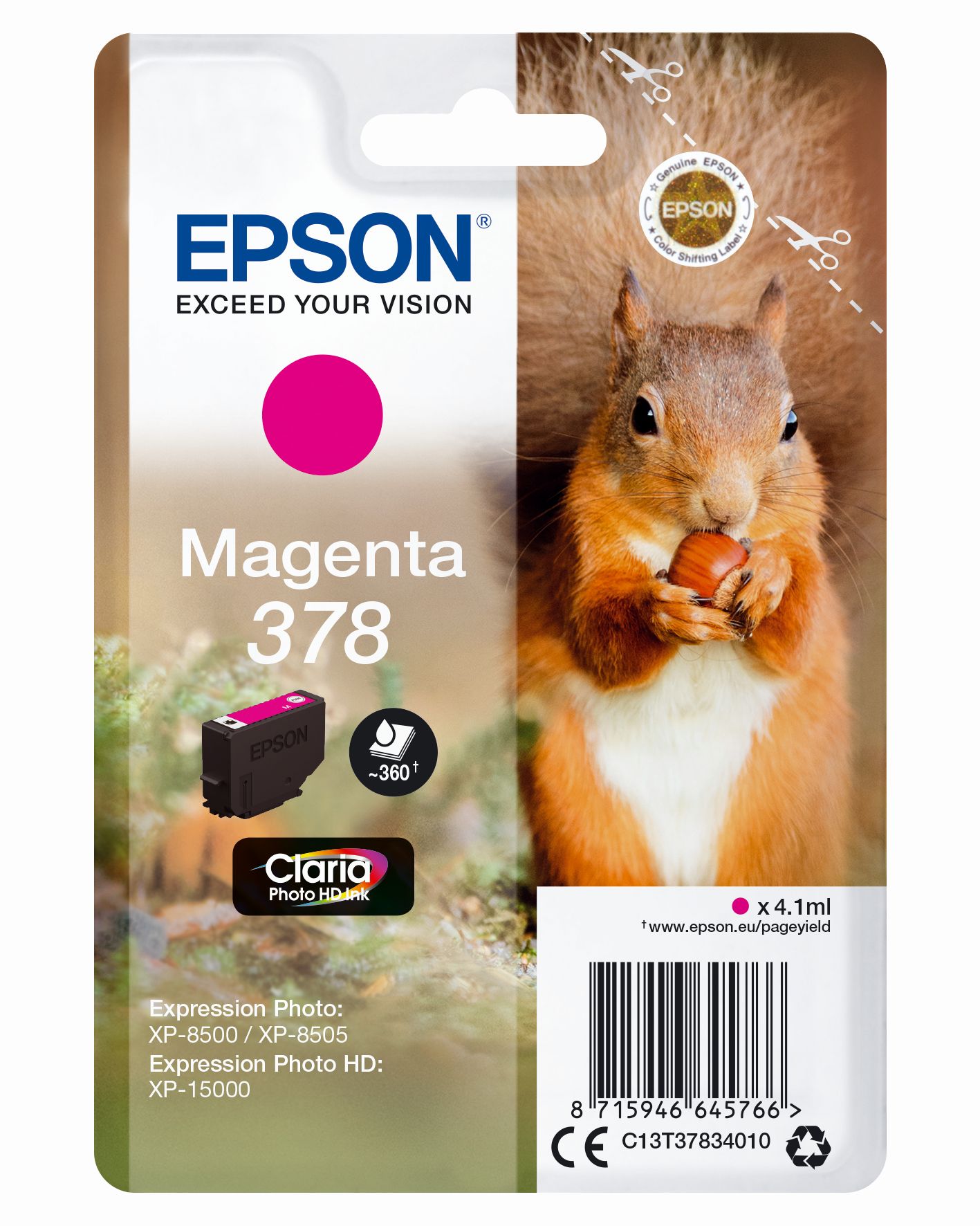 Epson Clara Photo HD Ink Nr.378 mag,