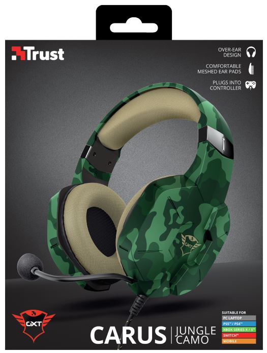 Trust GXT 323C CARUS Gaming Headset jungle camo Trust GXT 323C CARUS Gaming Headset jungle camo