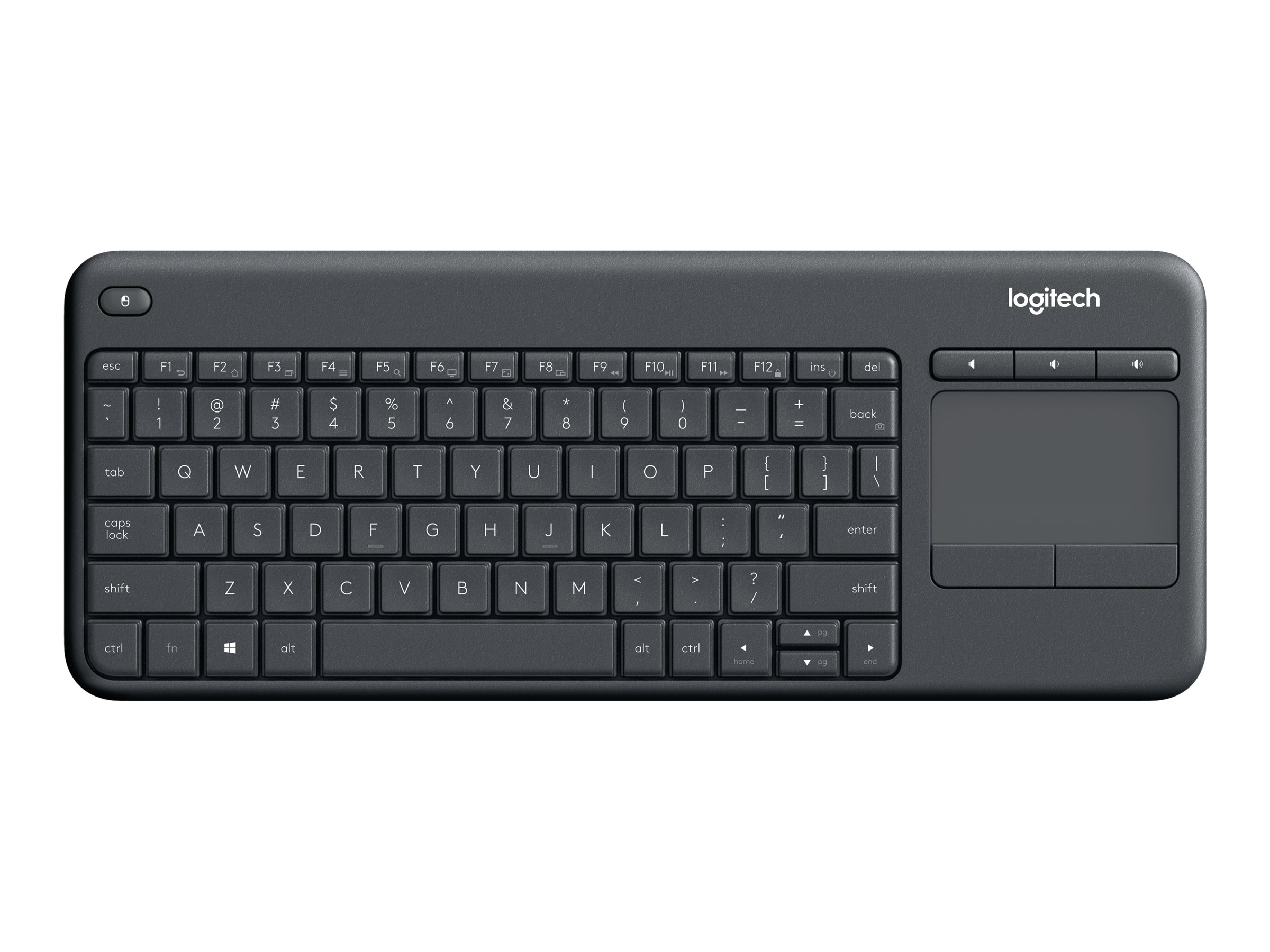 Logitech Wireless Touch Keyboard K400 Plus black