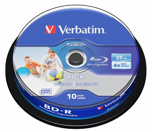 Verbatim Blu Ray 25GB/6f SL Spindel 1x10