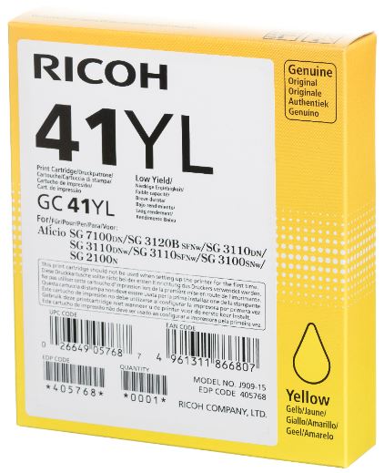 Ricoh Tinte (Gel) yell. 600 Seiten